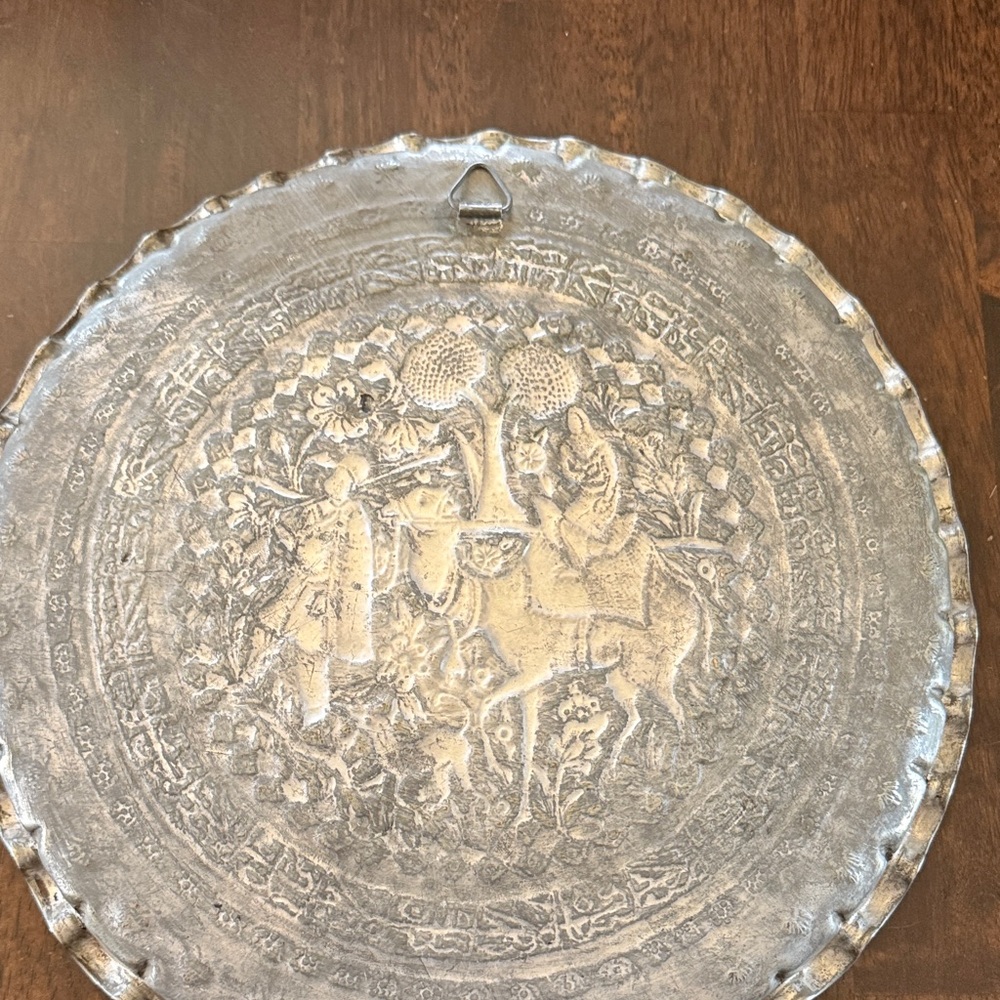 Antique Engraved Copper Art Plate - Picture 7 of 9